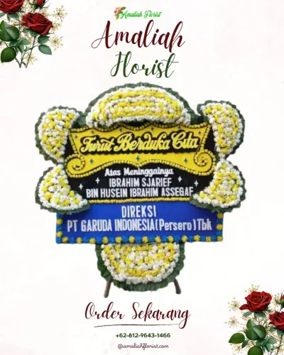 Papan Bunga Duka di Borong